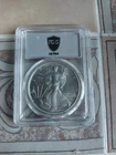2025-W Burnished American Silver Eagle PCGS SP70 Ultra Break Label