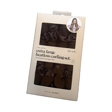 Kitsch Satin Extra Large Heatless Curling Set 1.5 in Barrel, Brown