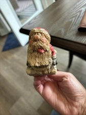 Vintage Chris Hammack Spit 'N Whittle Santa Bottle Stopper Carved Wood New 