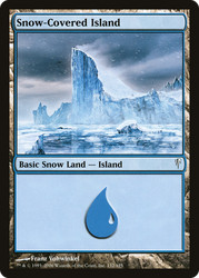 Snow-Covered Island #152/155 Coldsnap MTG