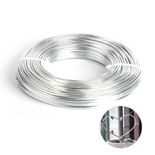 12 Gauge Aluminum Wire 100FT, Anodized for Sculpting, silver