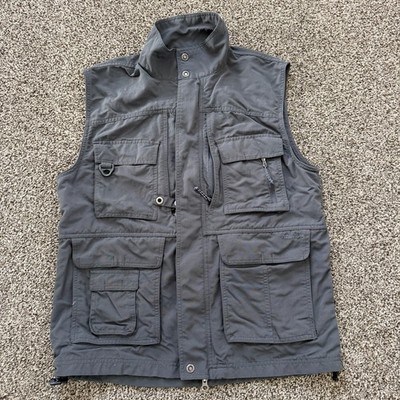 COLUMBIA TITANIUM Omni-Dry Utility Gray Hunting Fishing Vest Men's M Outdoor