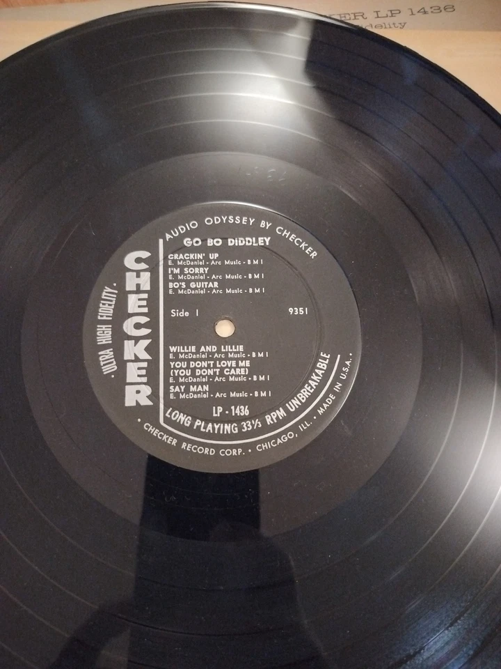 Bo Diddley – Go Bo Diddley - 1959 Checker LP 1436 - Original Pressing PLAYTESTED - Image 4 of 4