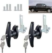 2pcs Truck Cap Locking T-handle Camper Shell Accessories T-handle Latch With K 2pcs Truck Cap Locking T-handle Camper Shell Accessories T-handle Latch With K