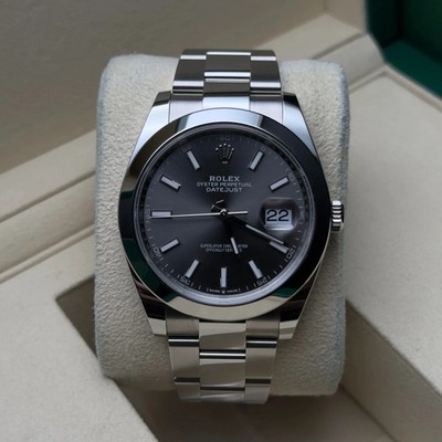 2026 New unworn Rolex Datejust 41mm - Slate dial - Oyster - Reference 126300