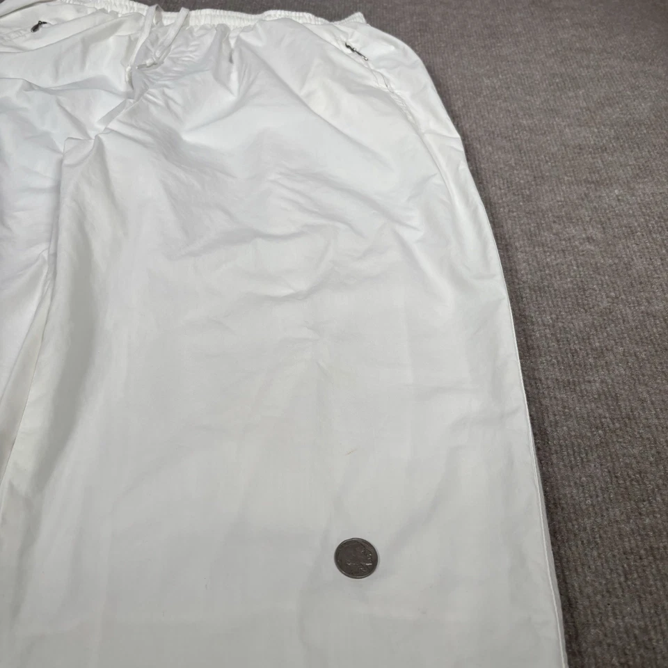 Pantalones de chándal de golf Nike vintage años 90 para hombre L blancos forrados de lana bolsillos con cremallera Foto 4 de 4