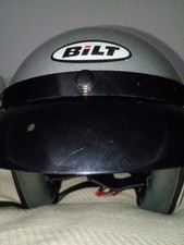 Biltwell Gringo Helmet Bright Silver Metal Flake Size Medium