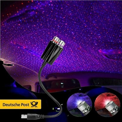 Universal USB Auto Decke Starlight Projektion KFZ LED-Licht Atmosphäre Lampe DE