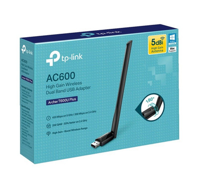 TP-Link Archer T600U Plus AC600 High Gain WLAN Stick, Dualband USB Adapter NEW