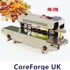 FR770 Continuous Band Sealer Constant Heat Automatic Plastic Bag Sealing Machine
