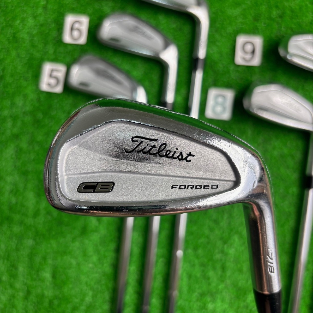Titleist CB 718 Forged Iron Set 6pcs 5-Pw Flex S Stiff AMT Titleist CB 718 Forged Iron Set 6pcs 5-Pw Flex S Stiff AMT