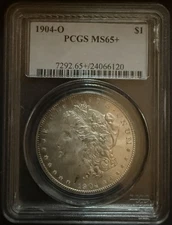 1904-O Morgan Silver Dollar, MS65+ PCGS (11700)
