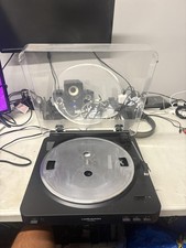 Audio-Technica AT-LP60-USB Stereo Turntable Black PARTS MISSING NEEDLE TURNS ON