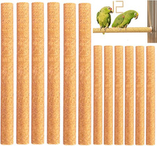 12Pcs Sand Perch Covers for Birds - Large Bird Perch Covers 10" Long X 0.78" Dia