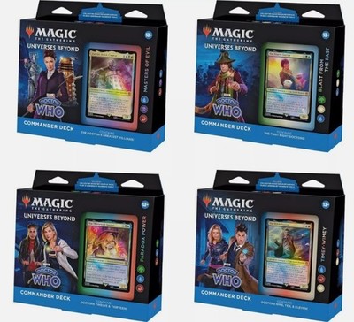 mtg doctor who card list commander decks Get all four MTG Doctor Who commander decks $58 cheaper in Prime Day sale main image 0