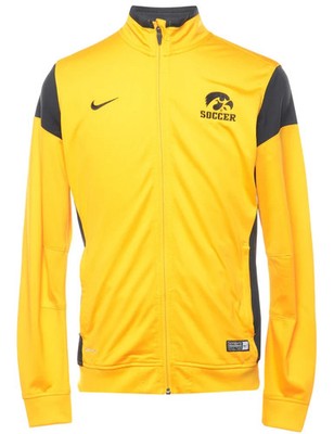 Nike Dri-FIT Full Zip Track Jacket Men's Size M Yellow Black Soccer Training