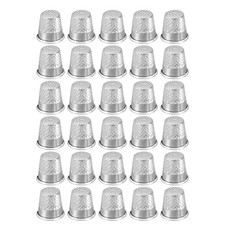 5X(Fingerhut-Fingerschutz zum N&auml;hen, 30-Teilig, Metall-Fingerschutzring zum8451