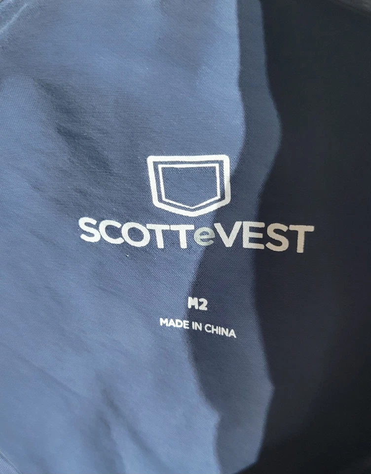 SCOTTeVEST Epic Travel Jacket Navy Womens Size 3XL Convertible Jacket Vest  - Image 4 of 4