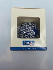 VTG Dallas Cowboys Glass Christmas Ornament Sports Collectors Series Topperscot