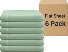 King-Size Bedding Set 6-Piece , 105  x 102  , Sage Green