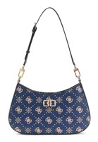 Guess Emelie Logo Top Zip Shoulder Bag Schultertasche Tasche Navy Logo Neu