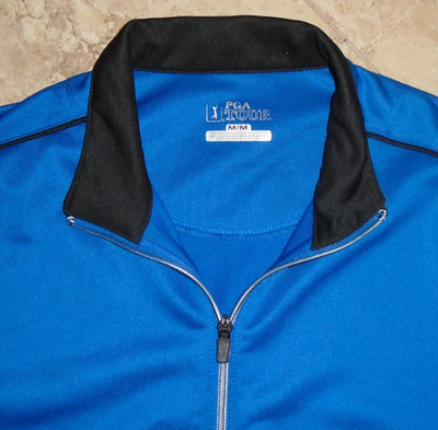 Blue PGA Tour Zip Front Jacket Men's M Medium | eBay