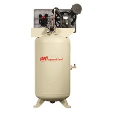 INGERSOLL RAND 2340N5-V-200/3 Electric Air Compressor, 5 hp, 2 Stage 1WF61
