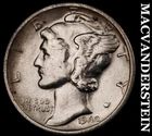 1942-S Mercury Dime- Silver- Scarce Better Date No Reserve #J1881