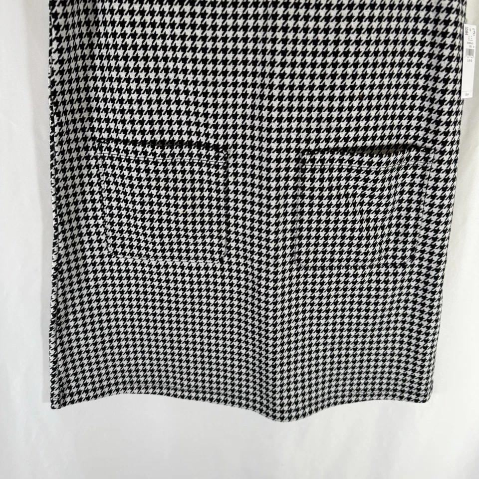 New Old Navy Dress Girls Large 10-12 Black White Pockets Sleeveless Cotton Blend - Image 3 of 4