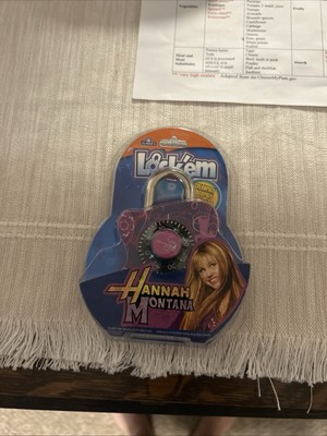 Vintage Hannah Montana Lock'em Combination Lock for School Lockers Bikes Elmers