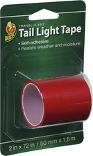 Duck Brand 896026 Automotive Tail Light Tape, 2-Inch by 6-Feet Single Roll, Red