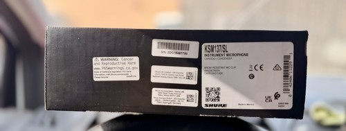 Shure KSM137SL Cardioid Studio Condenser Microphone
