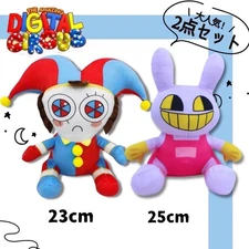 The Amazing Digital Circus Pastel Color Big Plush Toy Doll Pomni Jax Set 2 New
