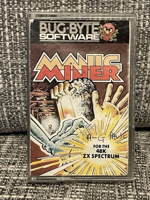 MANIC MINER SINCLAIR ZX SPECTRUM 128 48K 1983 BUG BYTE SOFTWARE LAMPE Retro