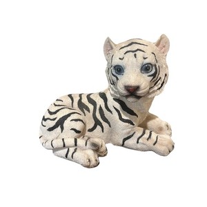 white tiger cub figurine statue 