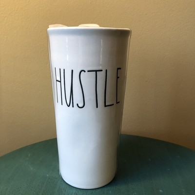 New Rae Dunn Hustle Travel Tumbler Coffee Mug With Lid Artisan By Magenta Ll 9780813812816 Ebay