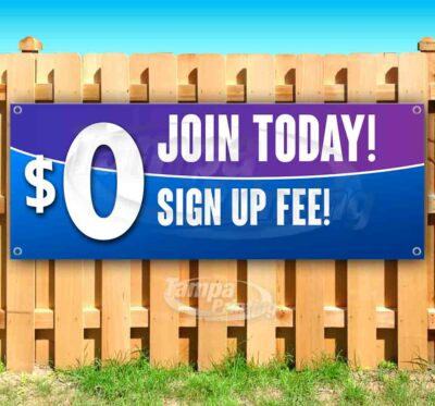 JOIN TODAY $0 SIGN-UP FEE Advertising Vinyl Banner Flag Sign USA GYM SB03544