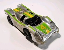 Vintage TYCO 4 Chrome Porsche 917 HO Slot Car HP 440-X2 Chassis