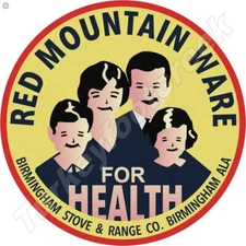 BSR Red Mountain Ware 11.75" Round Metal Sign