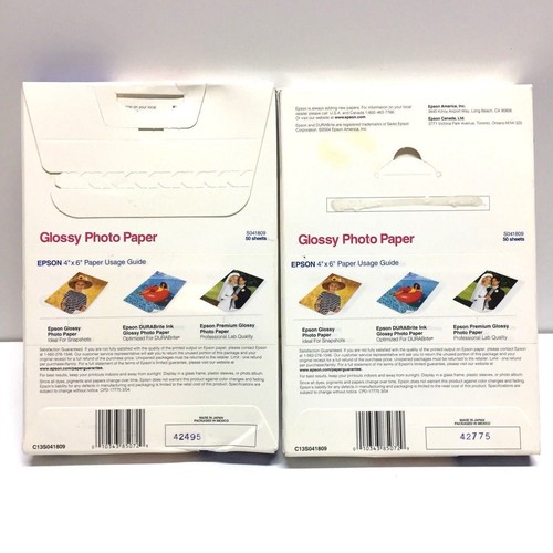 EPSON S041809 Smooth, Glossy Finish 4"x6" photo - no border (81 sheets). Lot 1.5 - Picture 2 of 3