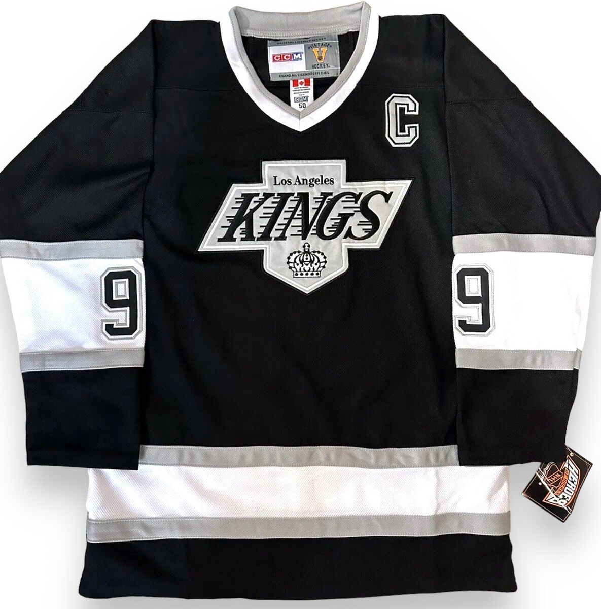 Wayne Gretzky Los Angeles Kings CCM Throwback Jersey - Black Wayne Gretzky Los Angeles Kings CCM Throwback Jersey - Black