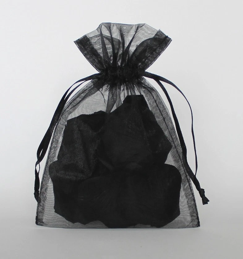 Black organza bags clearance