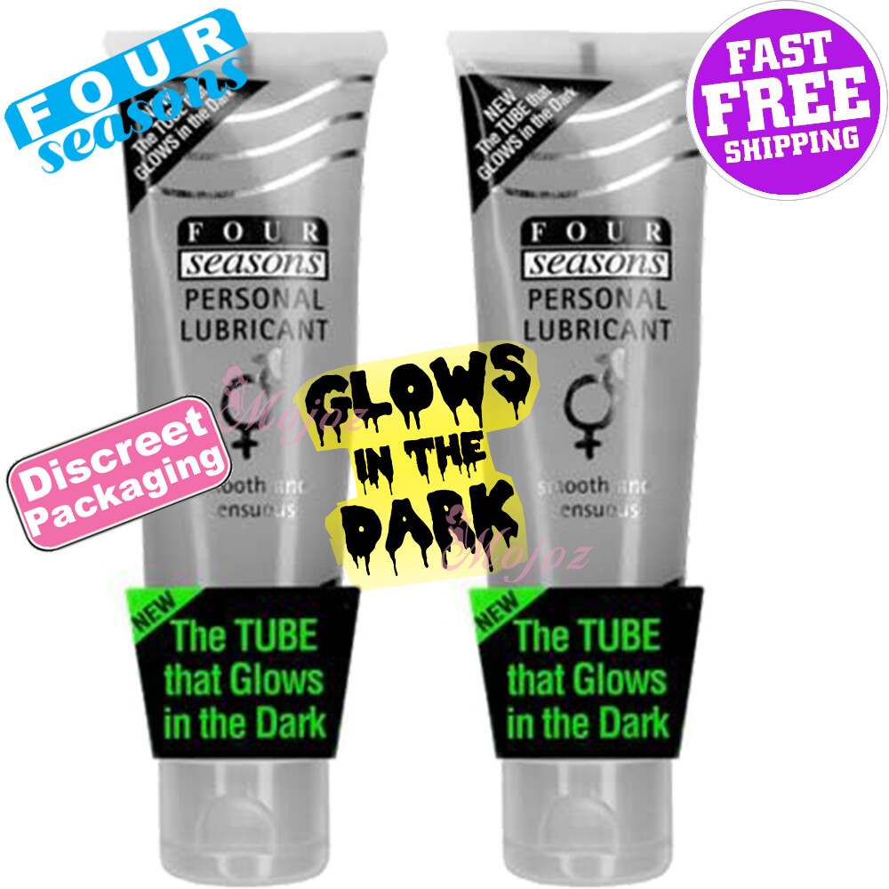 2x FOUR SEASONS GLOW N DARK Water-based Personal Lubricant Lube Sex Toy  Safe | eBay