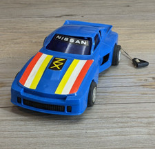 Nissan NX Lanard Toys 1982 Blue Race Car Stuck Pull String Macau