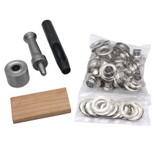 C.S. Osborne Nickel Grommet Kit #K232-4, 1/2" Hole, Made In USA