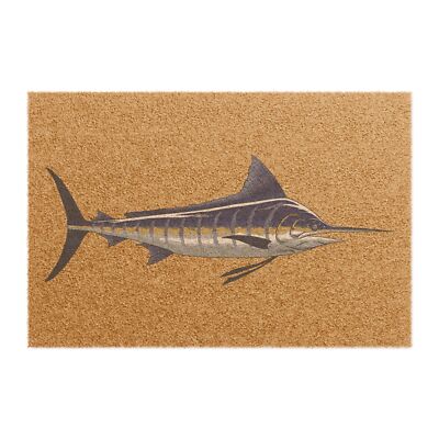 Marlin Rug Blue marlin Coastal Entry Rug, Fisherman Gift, Outdoor Porch Mat | eBay