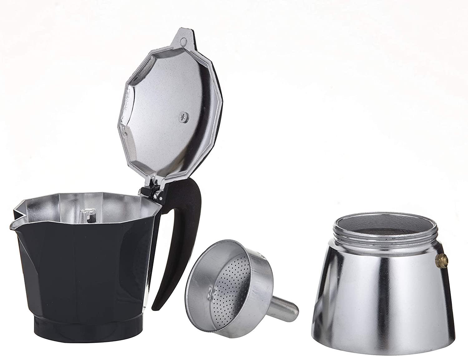 LEAF & BEAN DLE0040BK Stove Top Espresso Maker, Black 313036122128 eBay