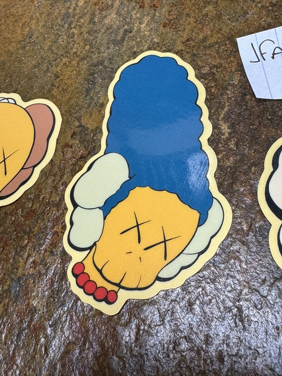 Kaws TOKYO FIRST 03-16-2001 Parco Gallery Kimpsons Sticker Set