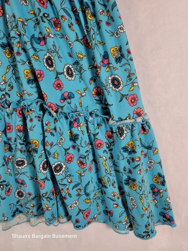 Pink & Violet Girls Dress Sleeveless Multicolor Floral Pattern Size XL 14-16 - Picture 17 of 21