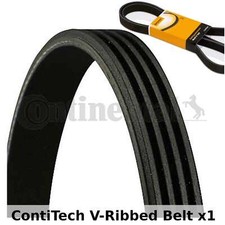 ContiTech V-Ribbed Belt - 4PK900 , 4 Ribs - Fan Belt Alternator, Drive Belt